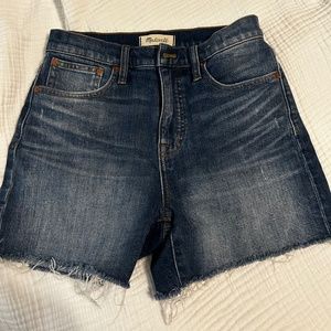 Madewell high rise shorts